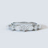 Romance Marquise and Round Lab-Grown Diamond Half-Eternity Ring in White Gold Front View